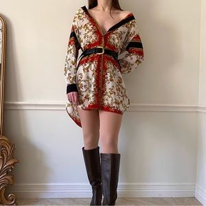 ZARA Printed Button Down Shirt Dress - Size Medium